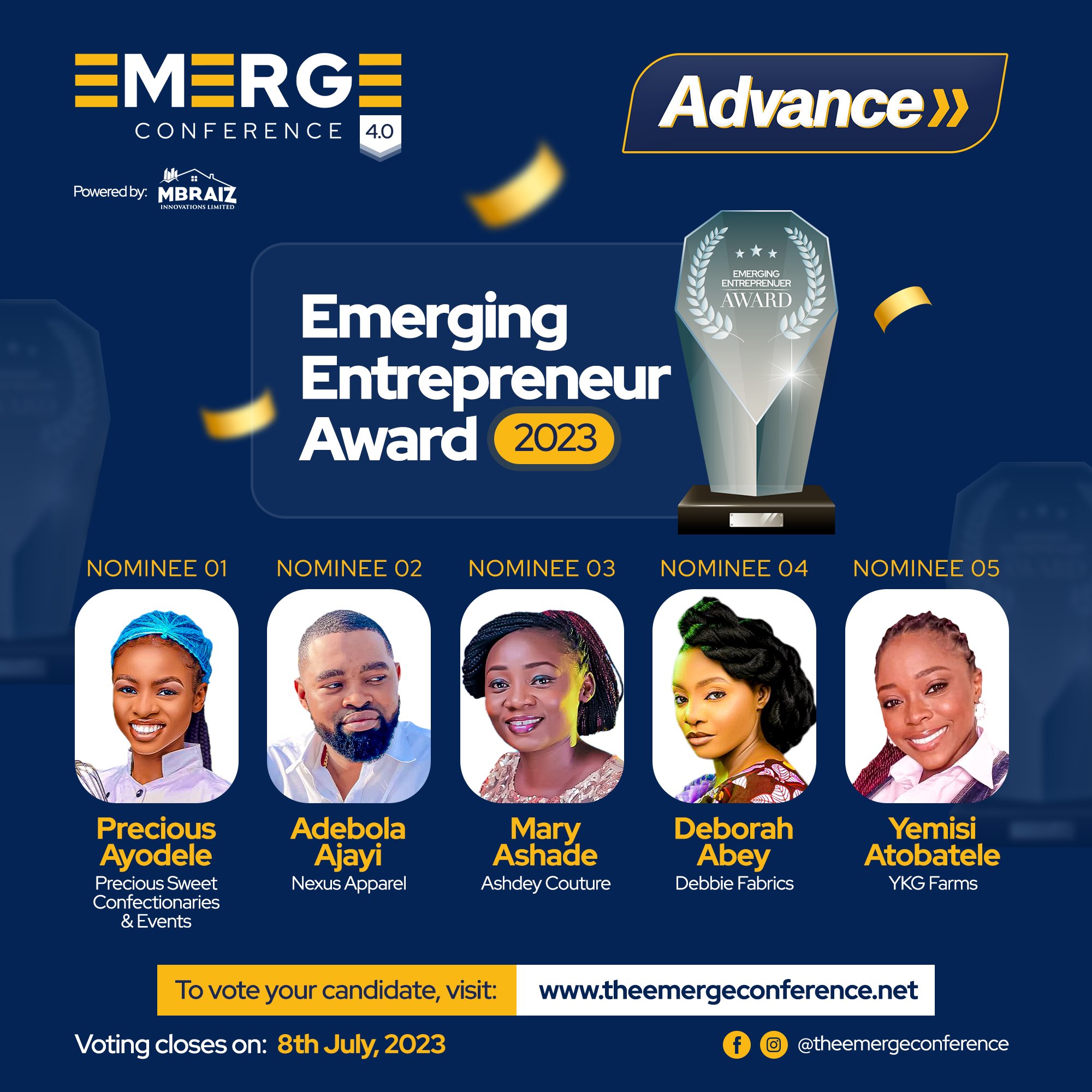 Mbraiz Innovations Emerging Entrepreneur Award