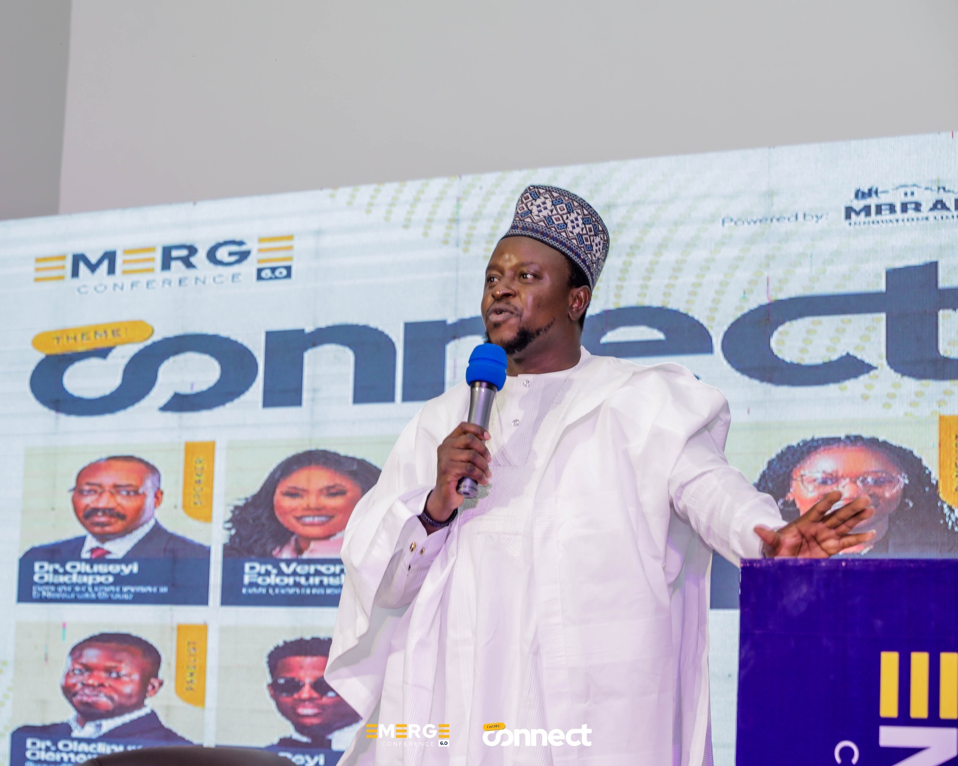 Keynote speaker on stage