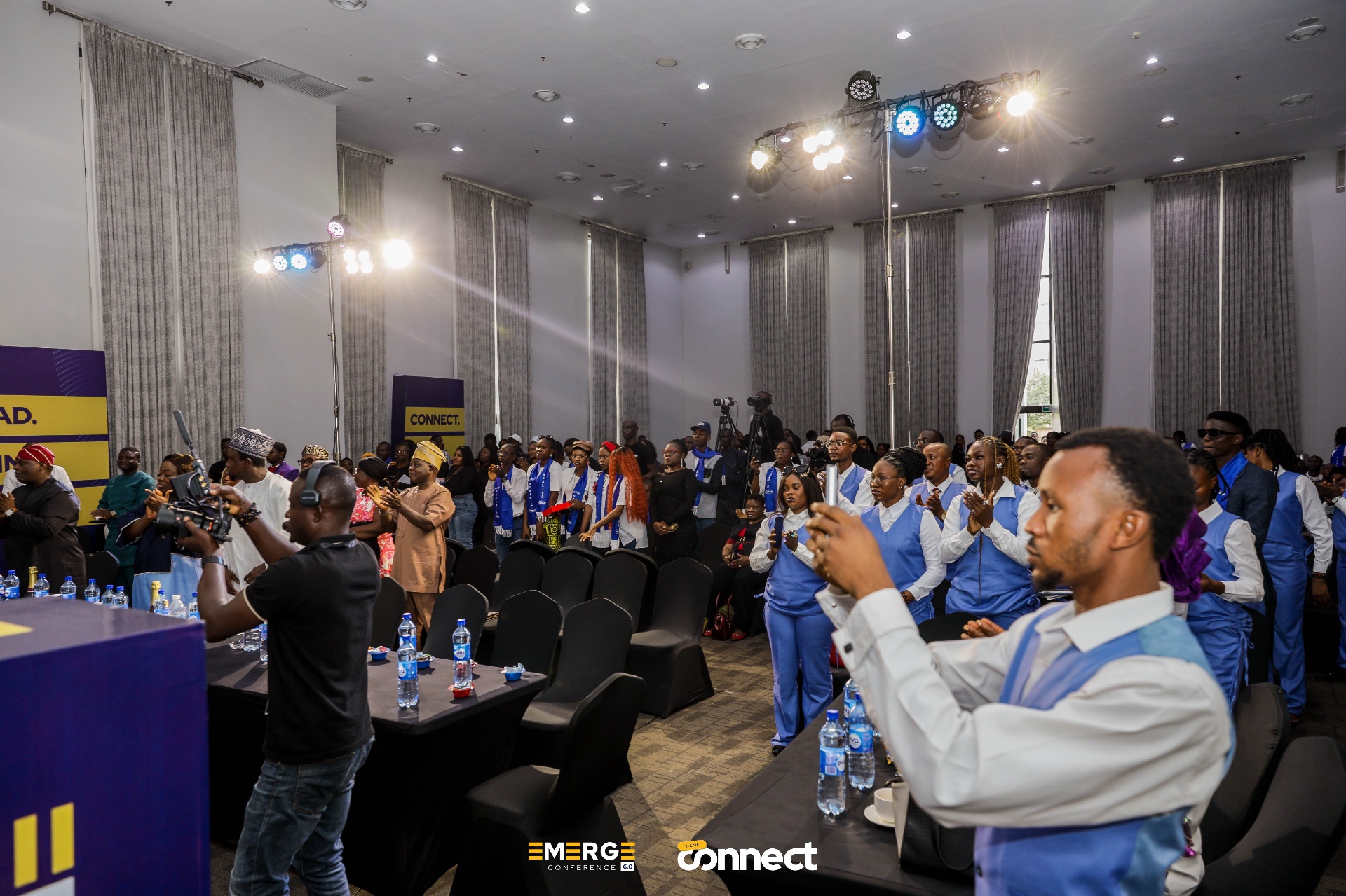 Audience standing ovation