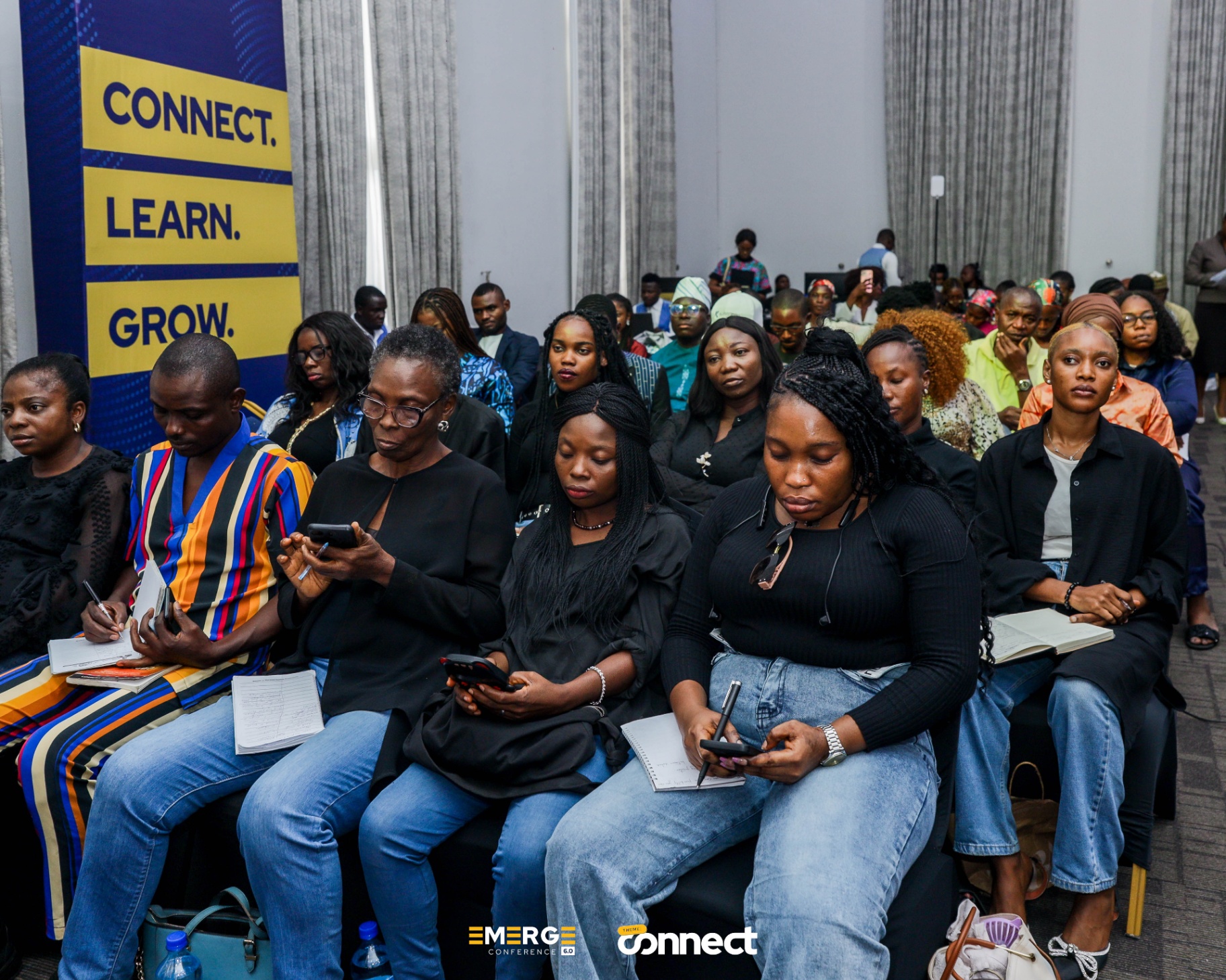 Audience engaged during a session