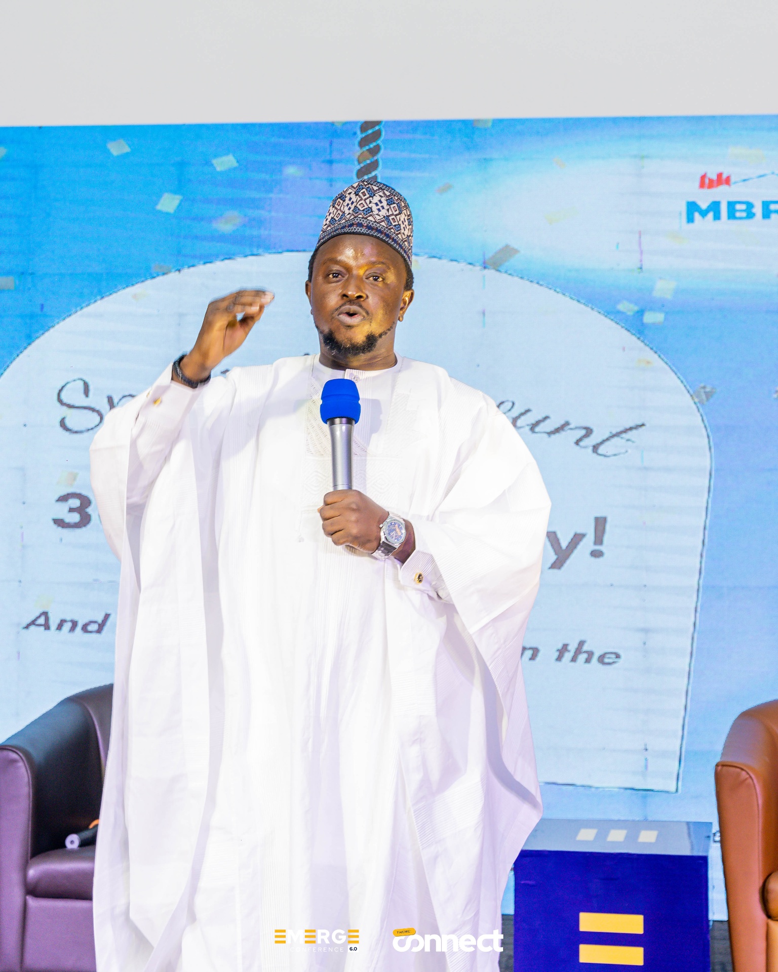 Speaker delivering a powerful message