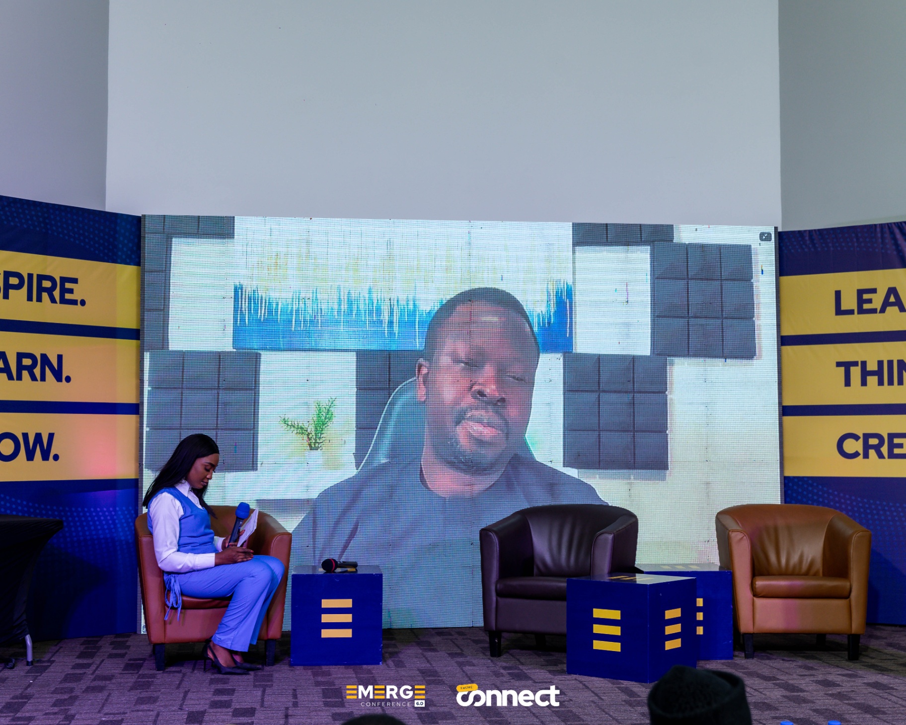 Virtual speaker on the big screen